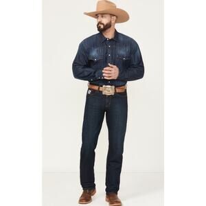 Cinch Men's Slim Fit Silver Label Dark Stone Jeans 33x32 MB98034002 IND
